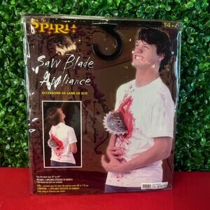 Spirit Halloween SAW BLADE IN BODY Costume Appliance Prosthetic Gory Horror Prop